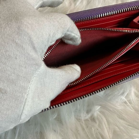 Rare Christian Louboutin Spike studds Round zipper long wallet - Picture 12 of 17